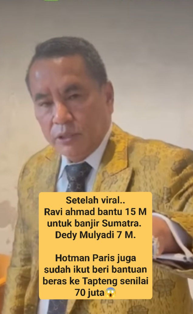 Erikson - Setelah viral.. Ravi ahmad bantu 15 M untuk banjir Sumatra ...