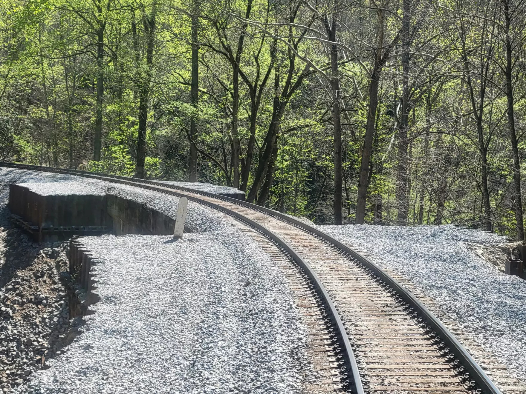 A key section of freight railway has been rebuilt after being 
