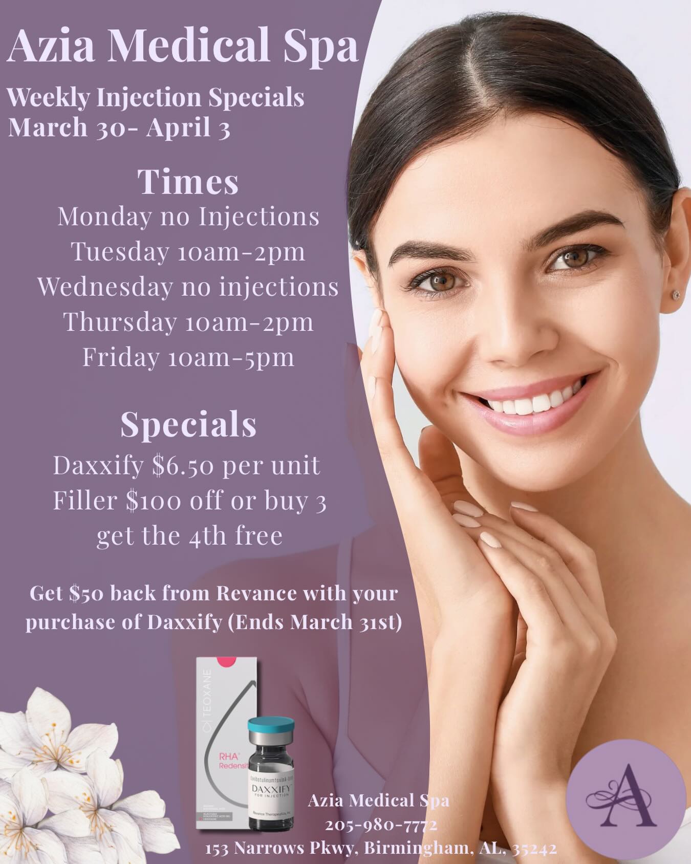 glutathione iv drip birmingham Go check out Azia Medical Spa's weekly injection specials March 30th Liposomal Glutathione 650mg Capsules