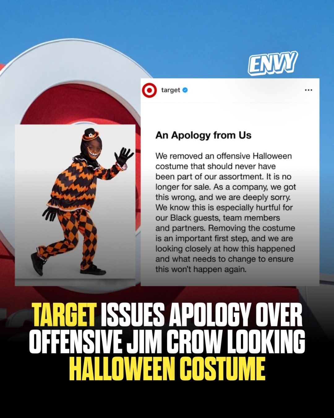 is it racist to dress up as a black character 🎯 Target facing backlash from members of the community over recent Halloween ad featuring a child in a costume that some viewers said resembled Jim Crow-era imagery. 🎃 Lol surprise doll tutu Override Size:20