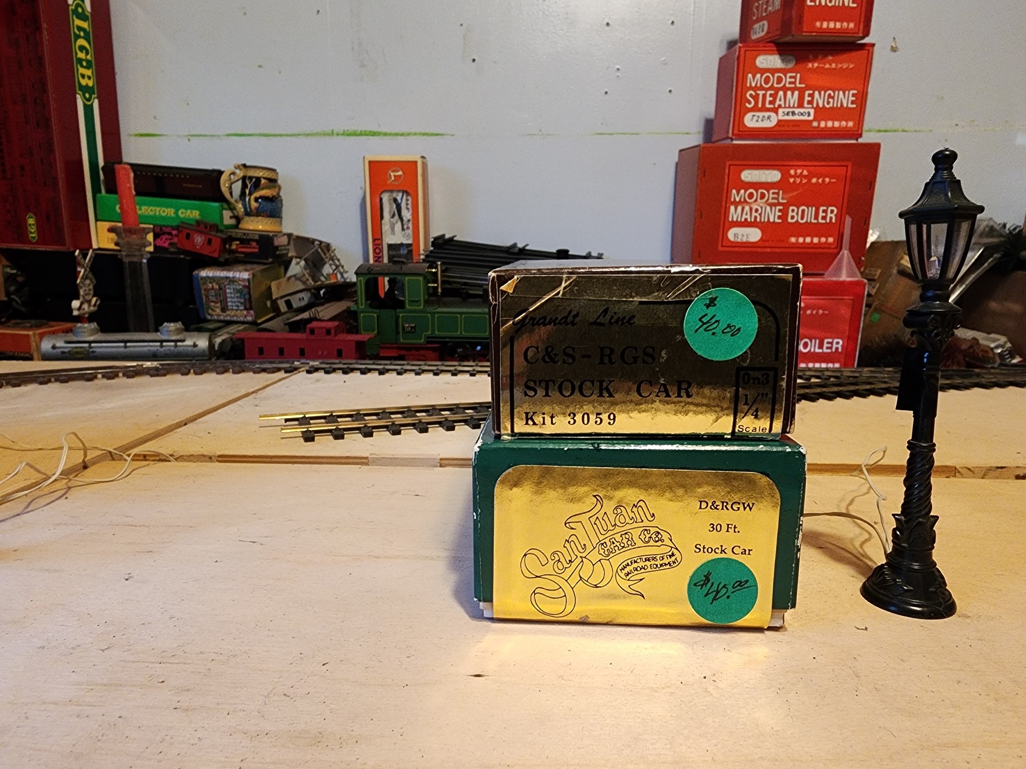 Vintage On3 2-6-0 locomotive models