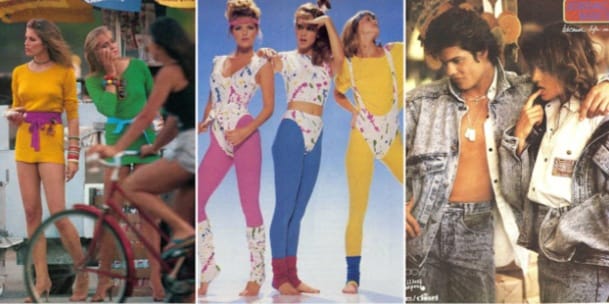 Clubbing attire in the 80's ❤️🎶