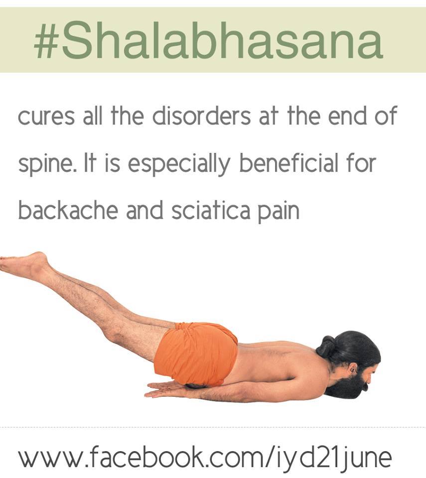 Swami Ramdev - Salabhasana ( Locust Pose) cures all the  Facebook