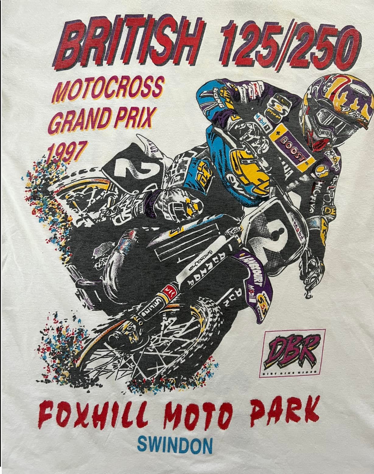 Alex Puzar aboard the 125 TM at Foxhill 1998 (Photo Courtesy