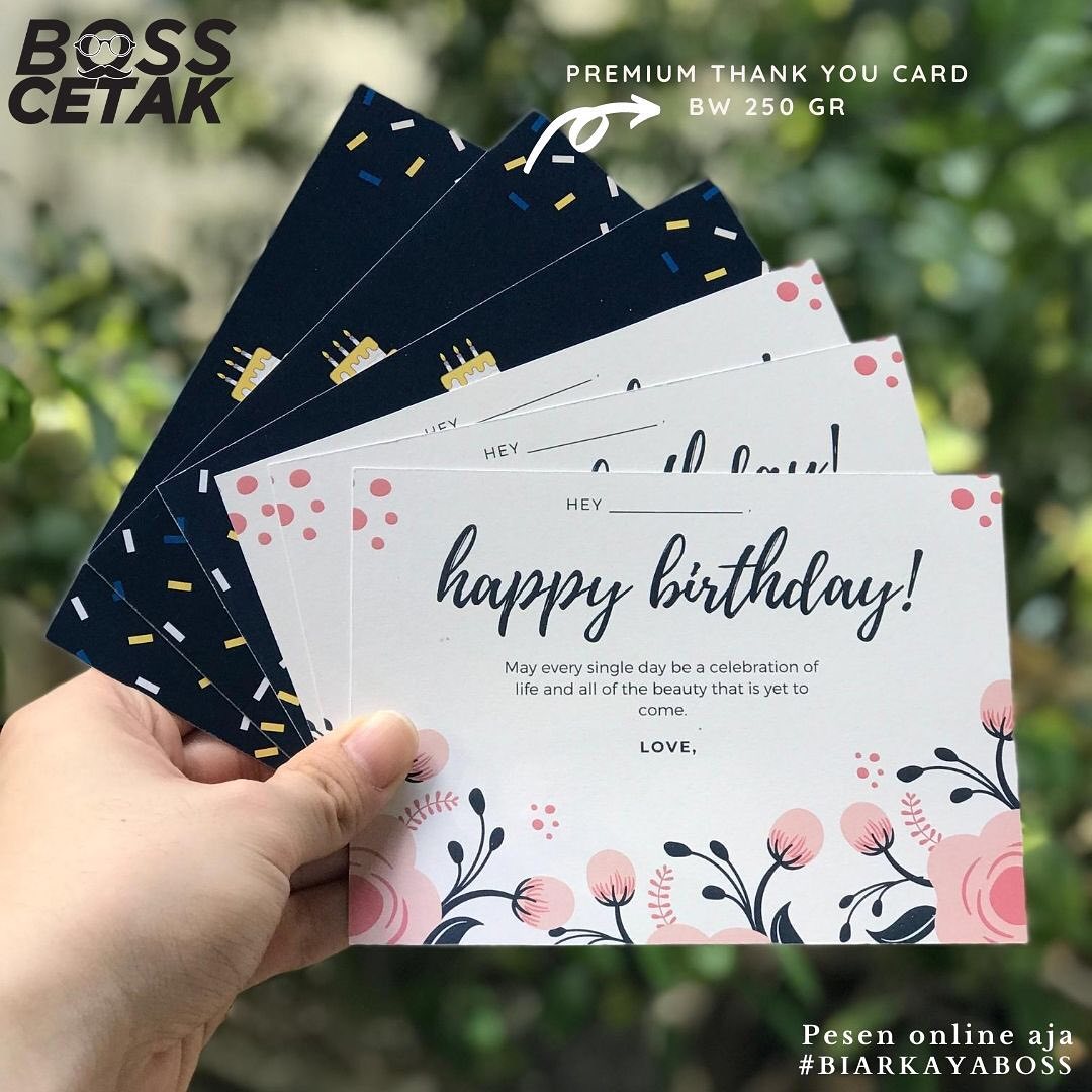 Boss Cetak Banabakes S Special Greeting Card Printed By Boss Cetak Thank You For Trusting Us Fungsi Greeting Card Adalah Untuk Menyampaikan Ucapan Terima Kasih Ulang Tahun Selamat Dll Greeting Card Dapat
