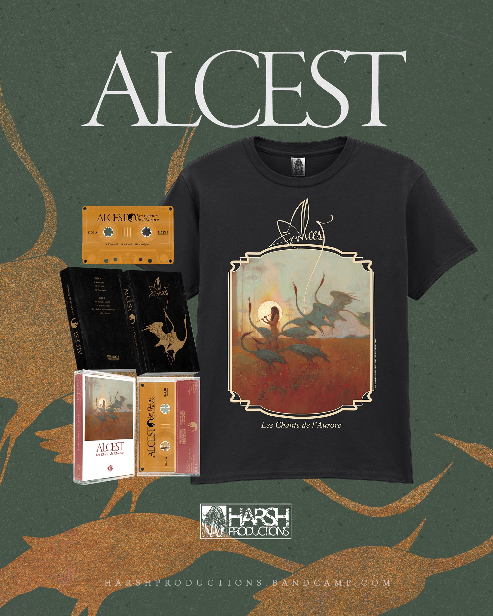 🦩PRE-ORDER🦩 Alcest 'Les Chants de l'Aurore' Official merch