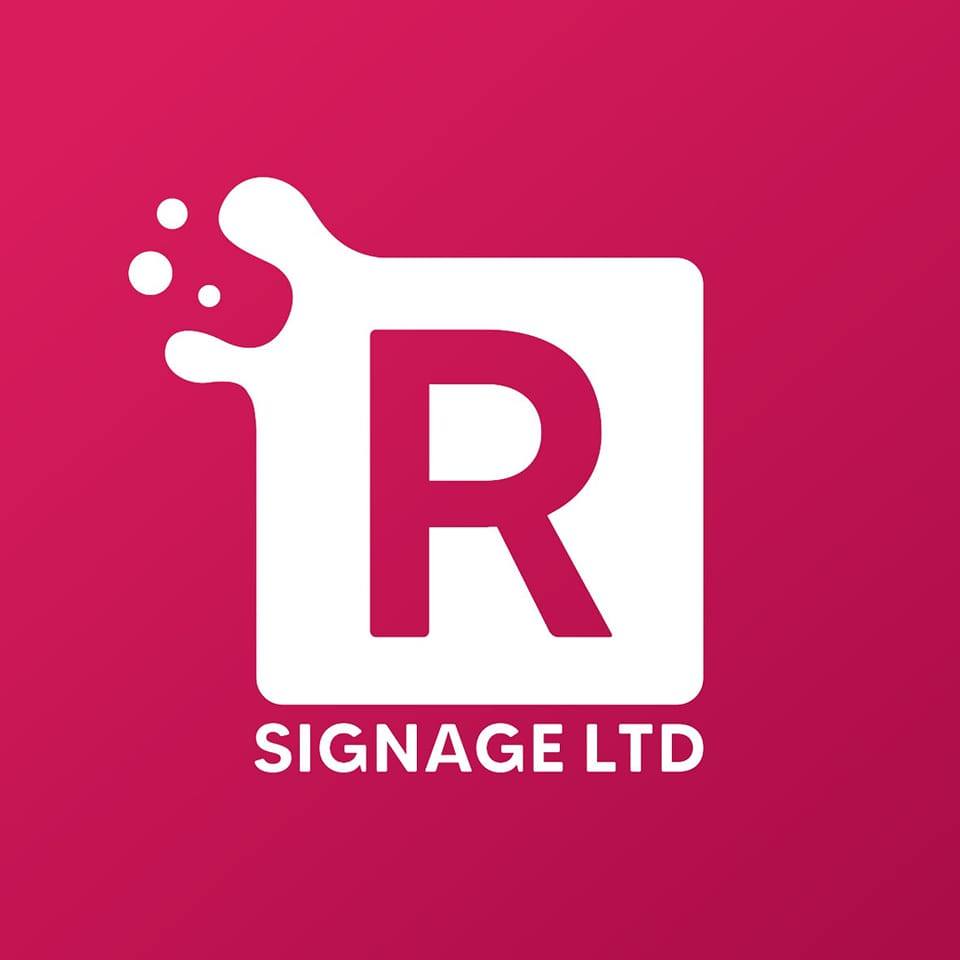 R Signage Print