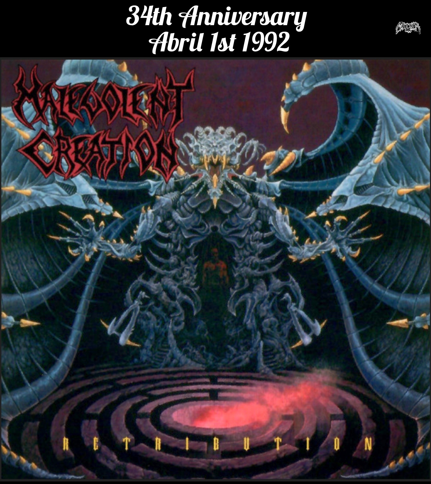 Malevolent Creation - 1st リマスター 2CD MALEVOLENT CREATION Retribution April 1st 1992 🔥🔥🔥🔥🔥 Recorded