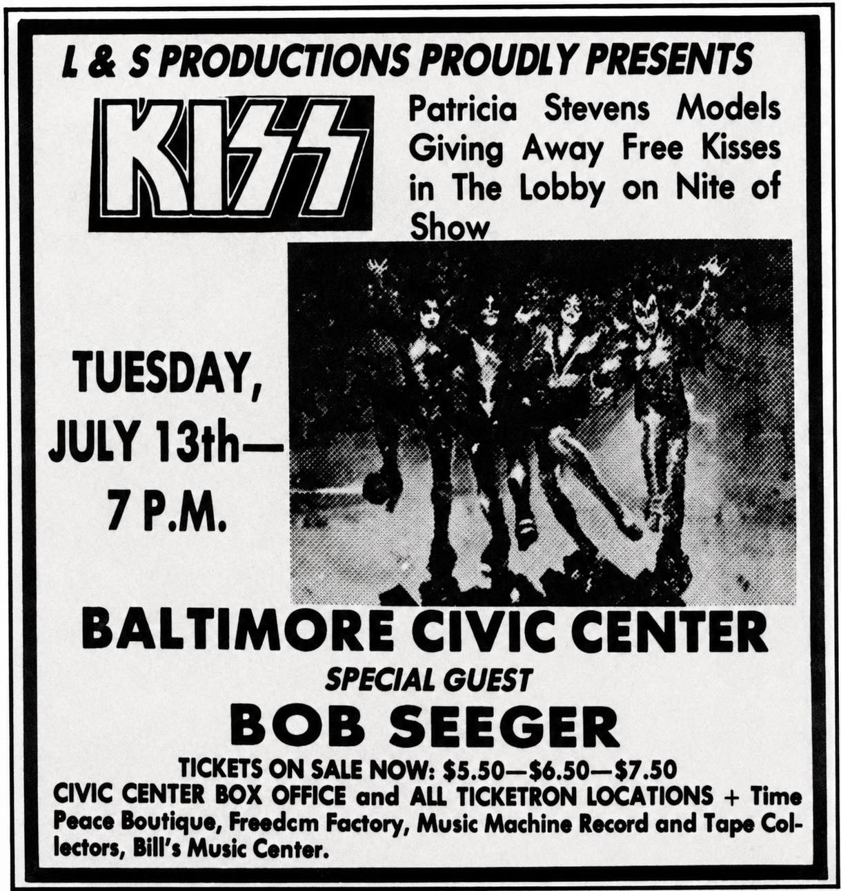 KISS ON TOUR Destroyer版 ツアーパンフ On This Day in Metal July 13, 1976 50 years ago today, KISS