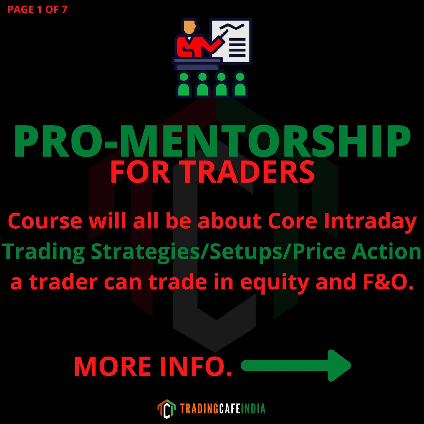 Excited to announce pro mentorship to... - Trading Cafe India | Facebook