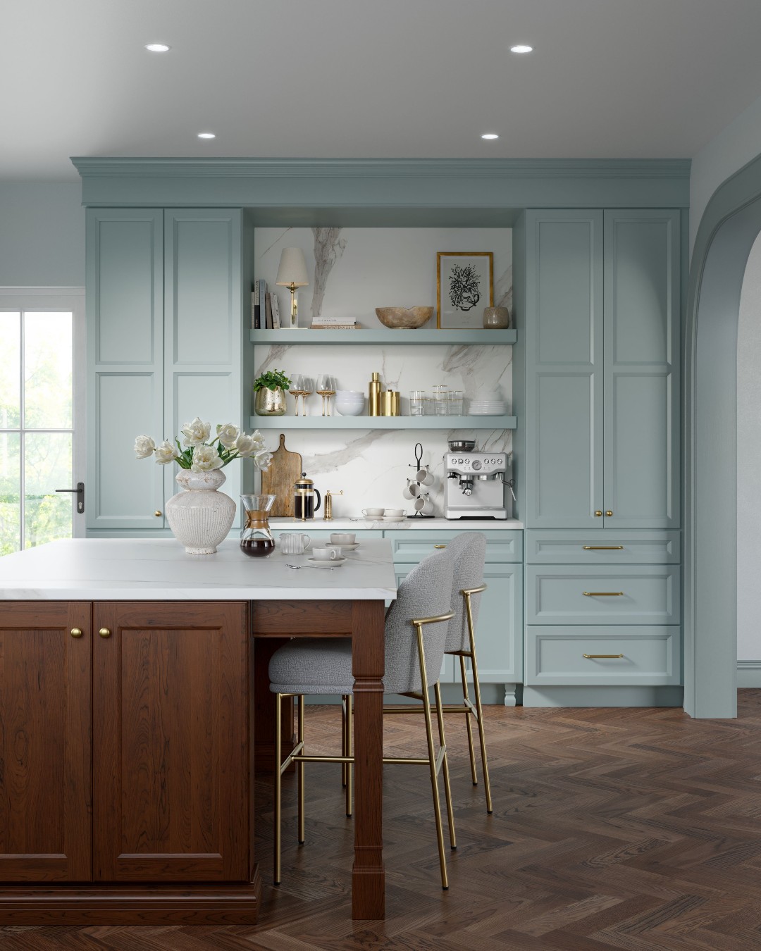 The newest trend in kitchen design? Eclectic spaces that feel