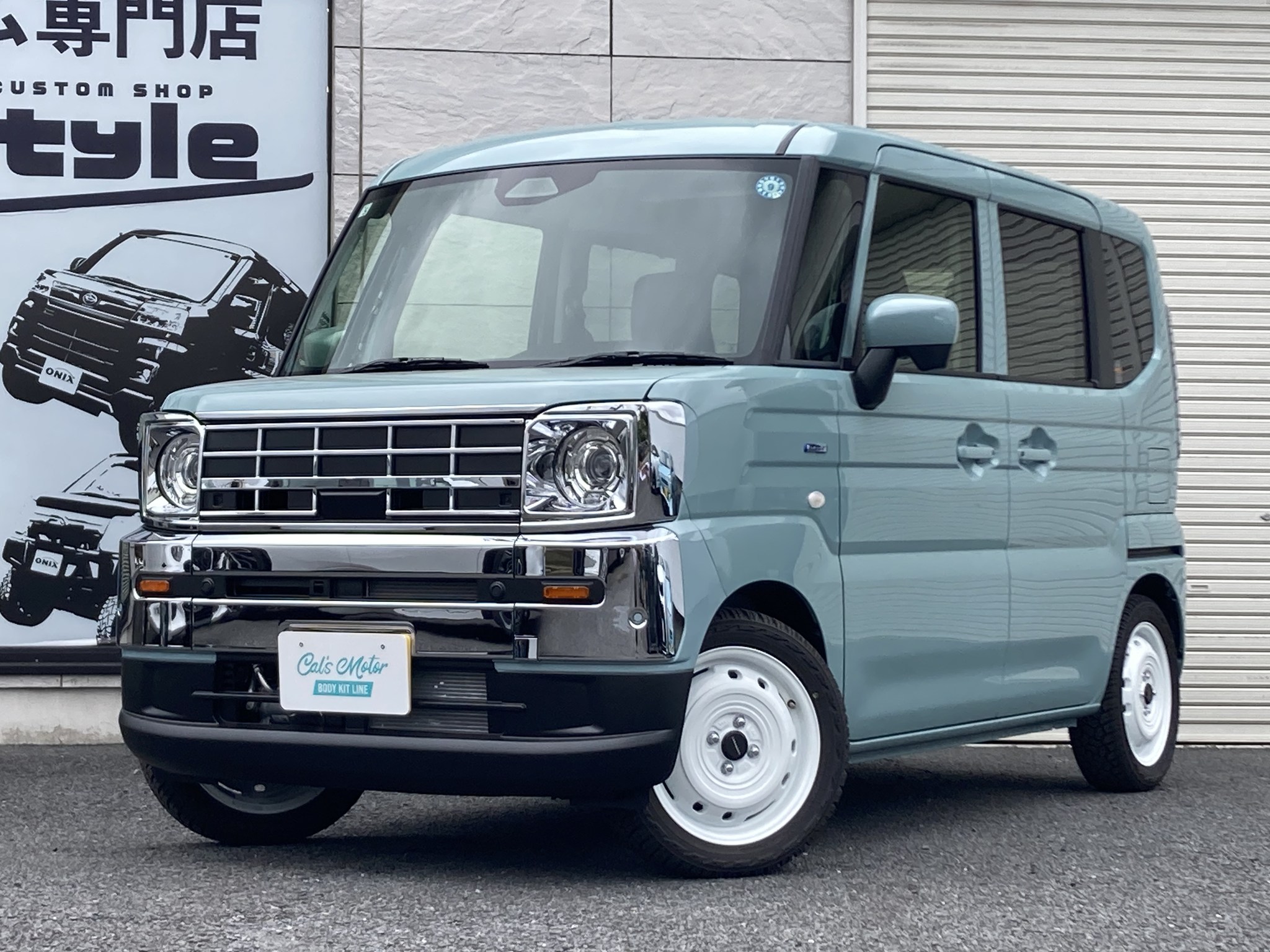 モスグレー】 新車 エブリイワゴンPZターボスペシャル AxStyleフル