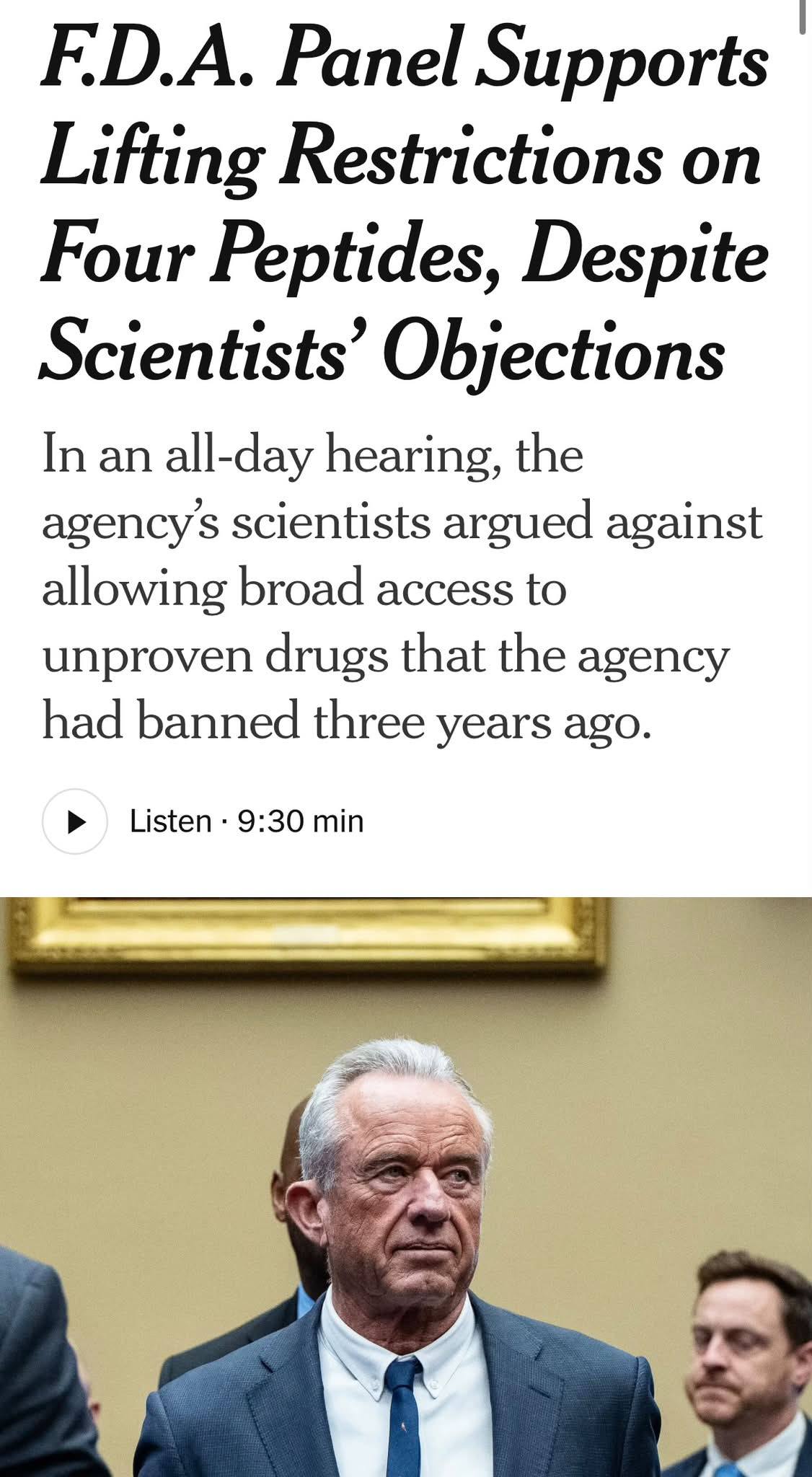 is ipamorelin banned An FDA Reversal on Peptides Could Open the Market to Unsafe Drugs — ProPublica why is ipamorelin banned Banned