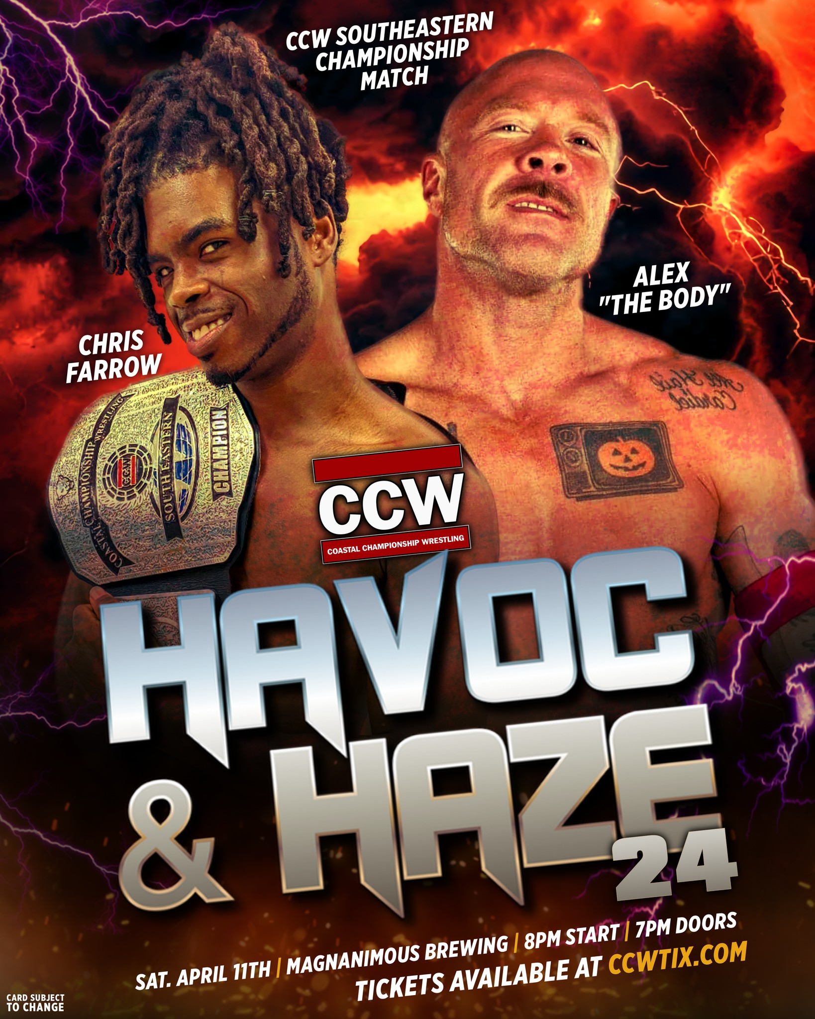 LIVE PRO WRESTLING in TAMPA! 🍻 Grab a drink and be a part of the