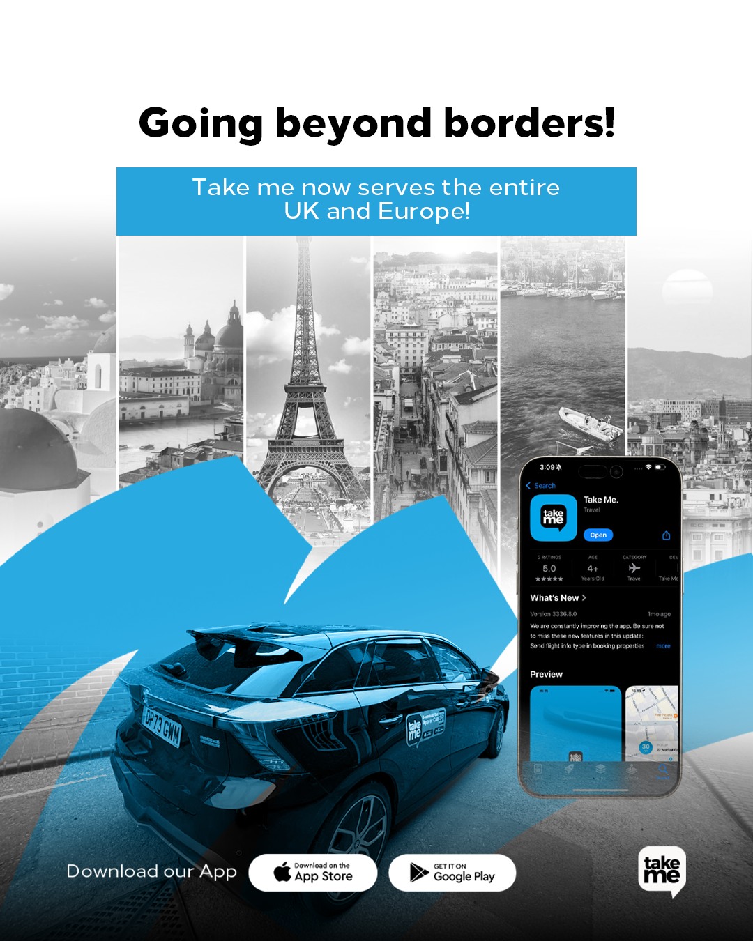 Take Me - Go beyond borders!🙌🚗 Take Me is now officially... | Facebook