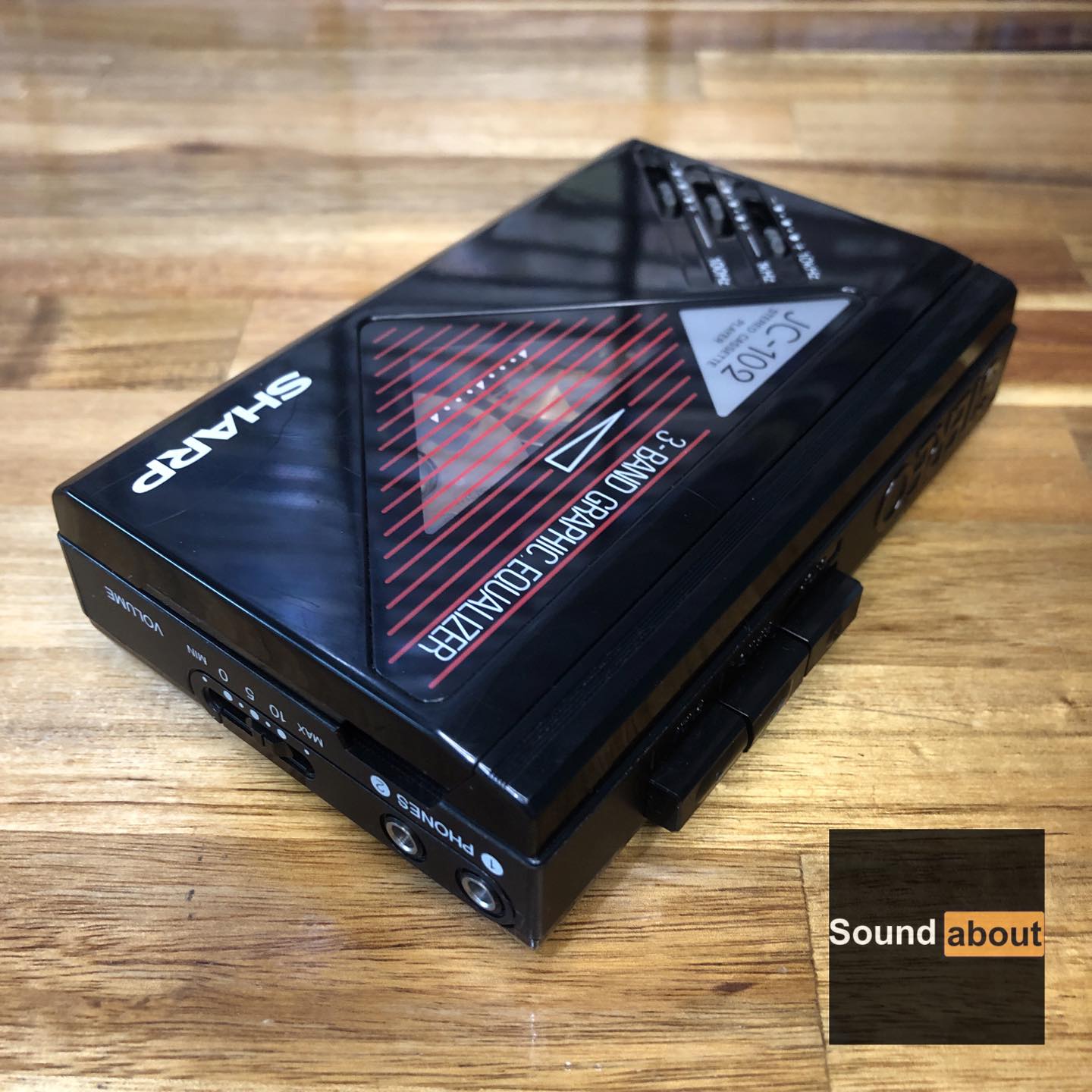 Sharp JC-102 ผลิต 1985 ทรงเหลี่ยม วินเทจ Stereo เสียงดี ปรับ EQ