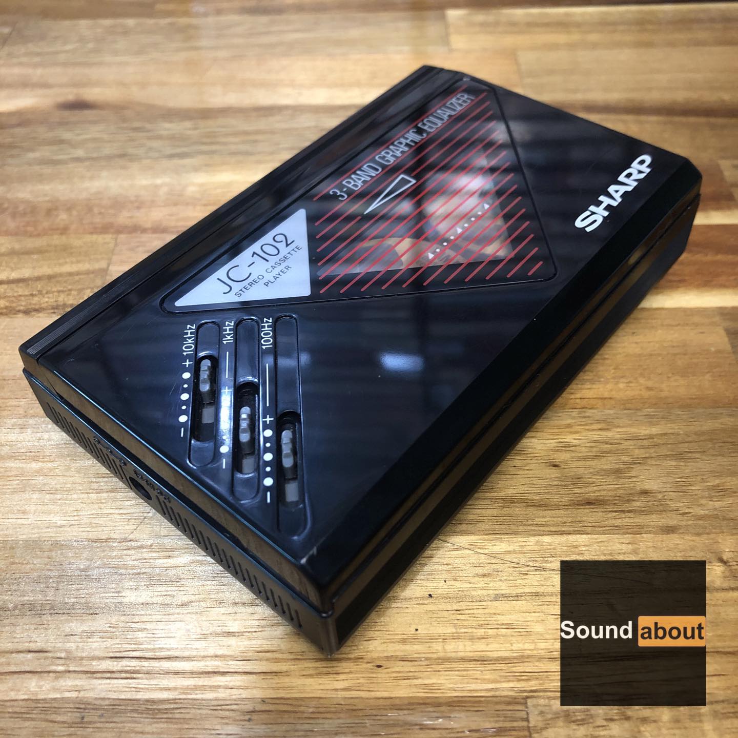 Sharp JC-102 ผลิต 1985 ทรงเหลี่ยม วินเทจ Stereo เสียงดี ปรับ EQ