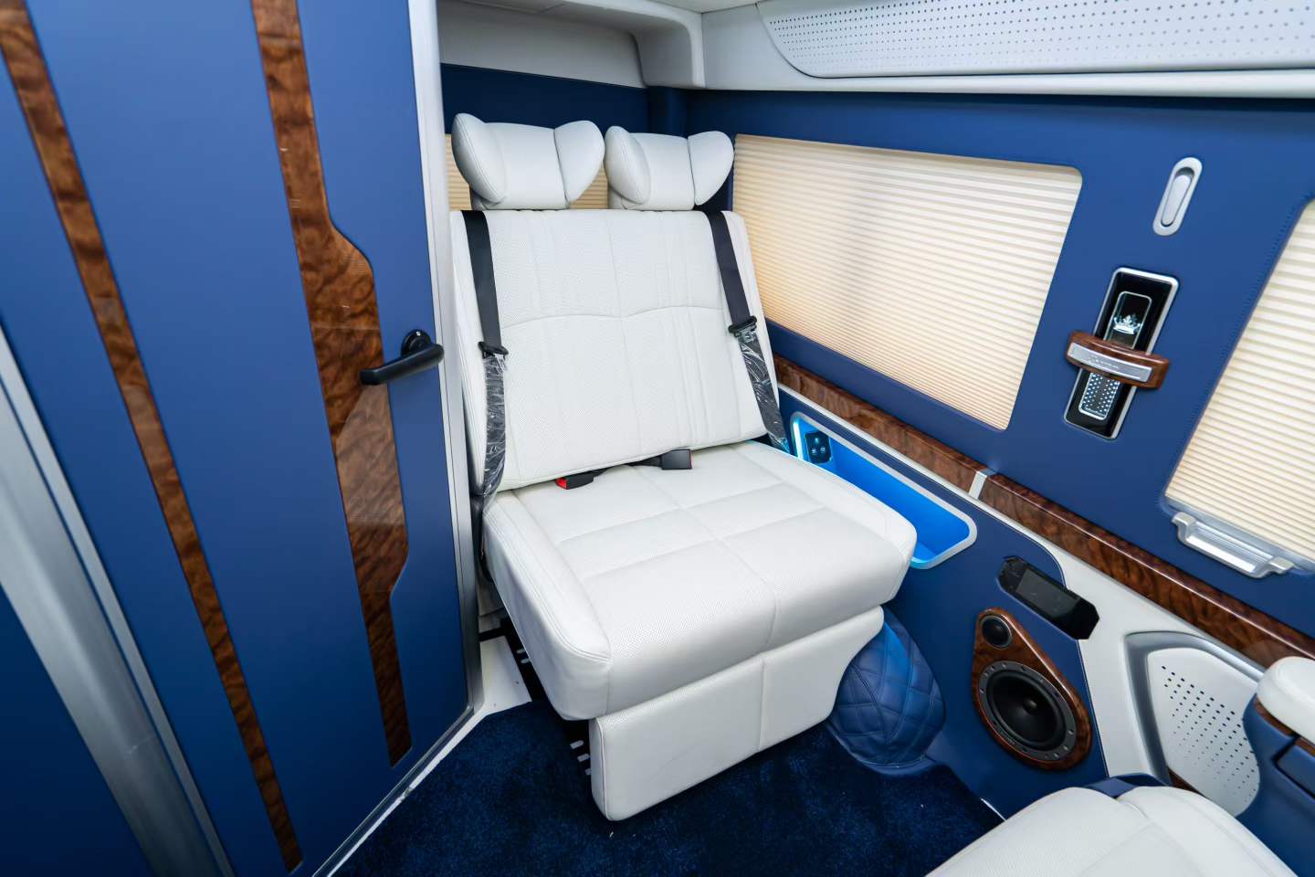 Oceanic Blue-accented Caesar Crown edition Toyota Hiace 300 luxury