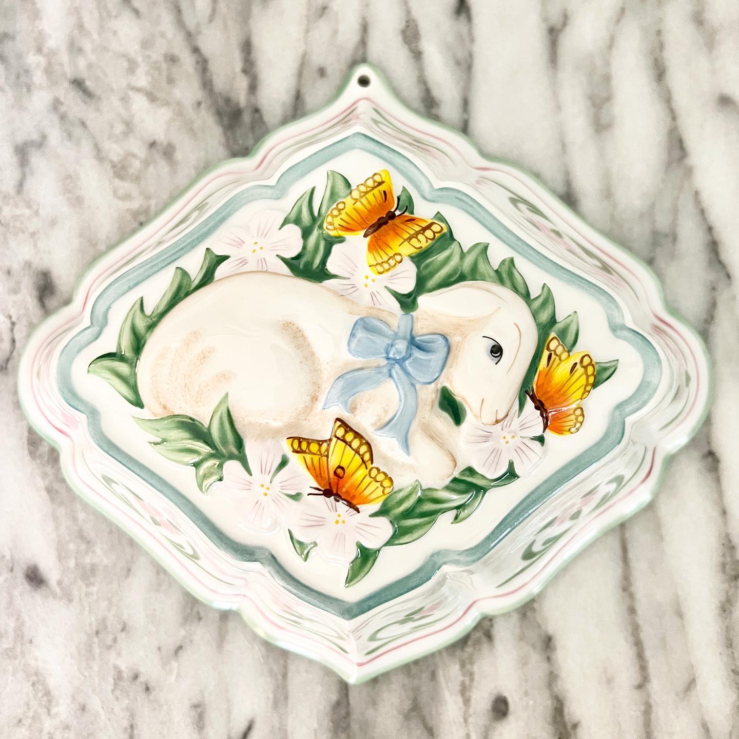 Vintage Le Cordon Bleu hand-painted jelly molds from 1986