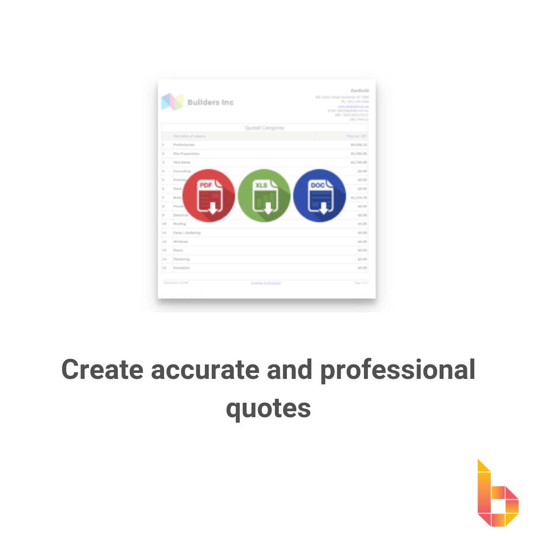 Buildxact - Did you know with Buildxact you can: ️ Turn...