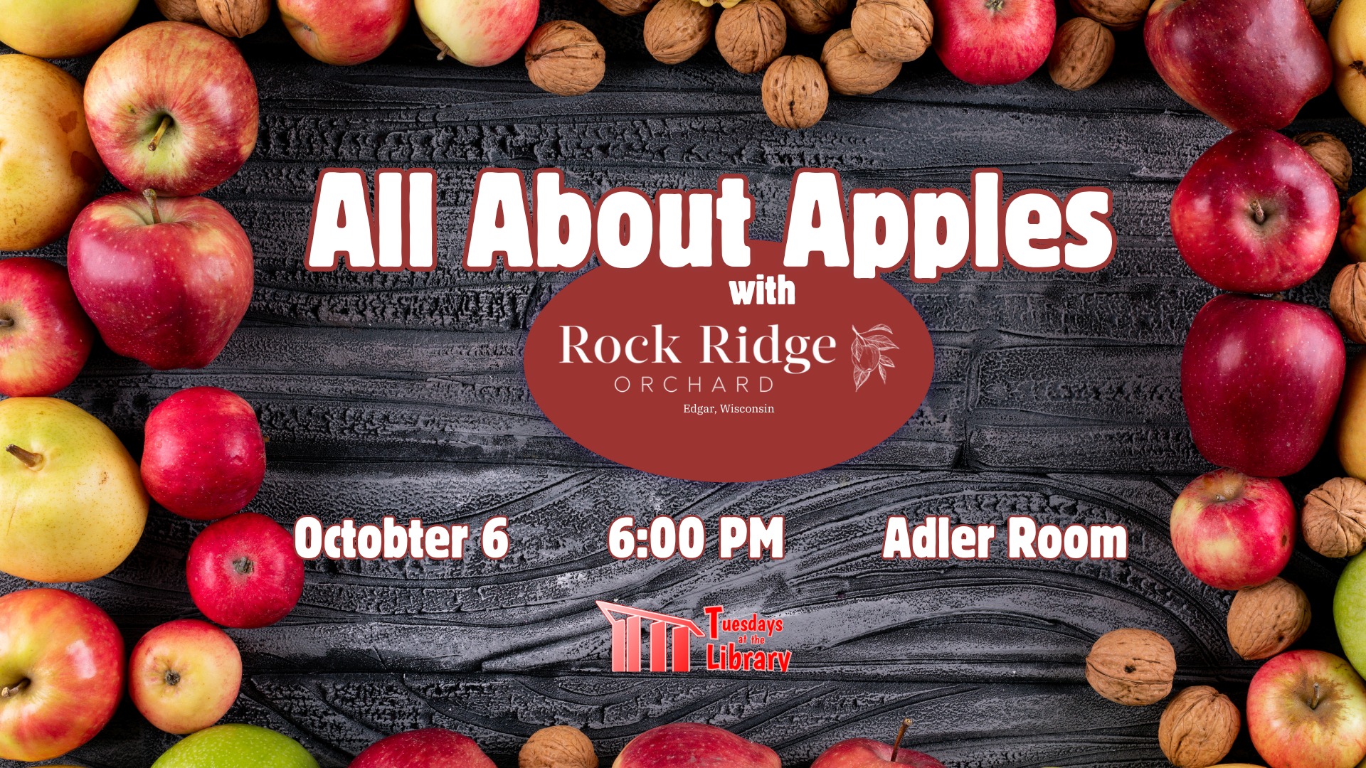 Tuesdays at the Library: All About Apples with Rock Ridge Orchard