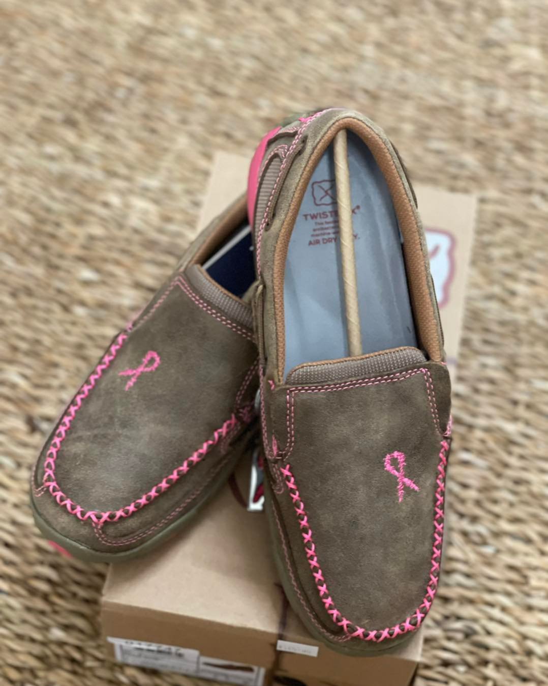 🎀 Twisted X Pink Ribbon Mocs 🎀... - Ruff 'n' Tuff Apparel