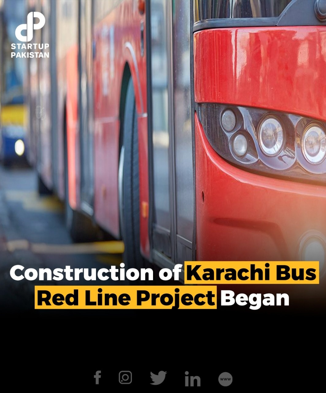 Startup - Construction work on Karachi Red Line under Bus Rapid Transit ...