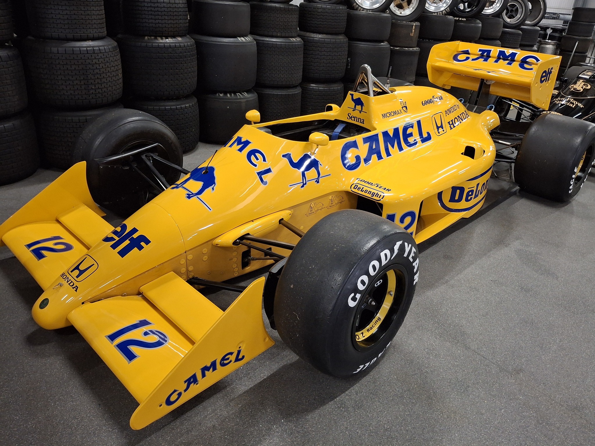 Lotus Honda 99T F1 car with Honda engine