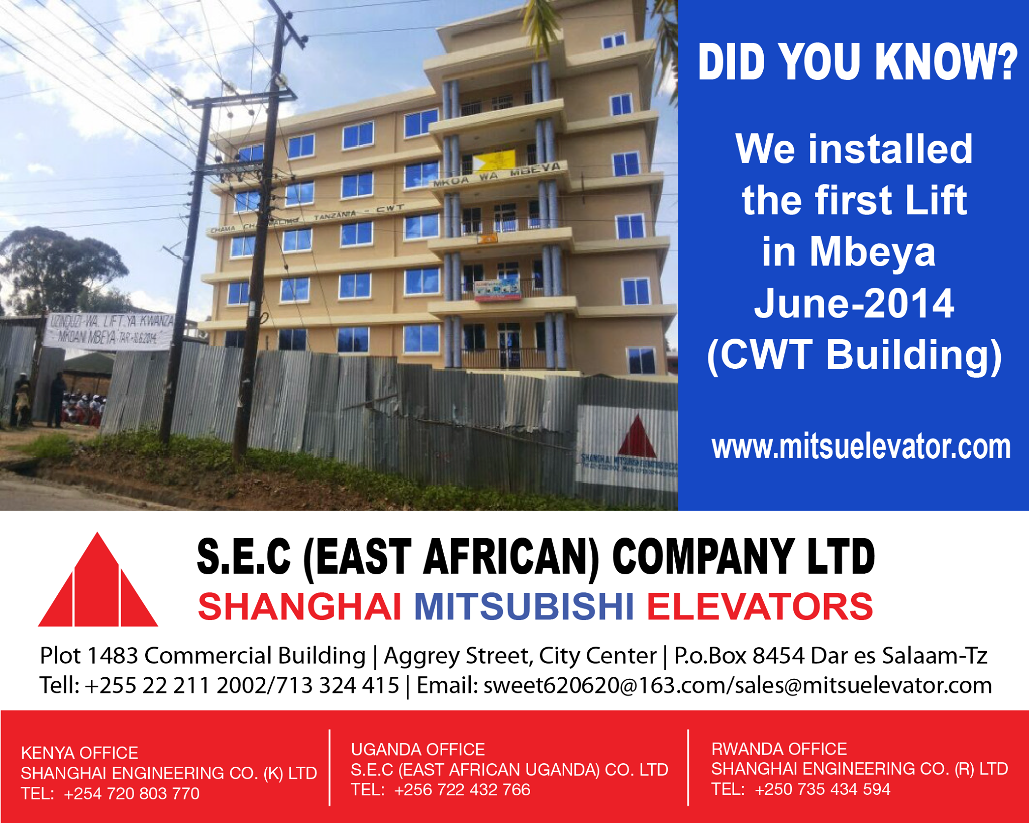 S.E.C - East African Company Ltd - Did you know that we installed the ...