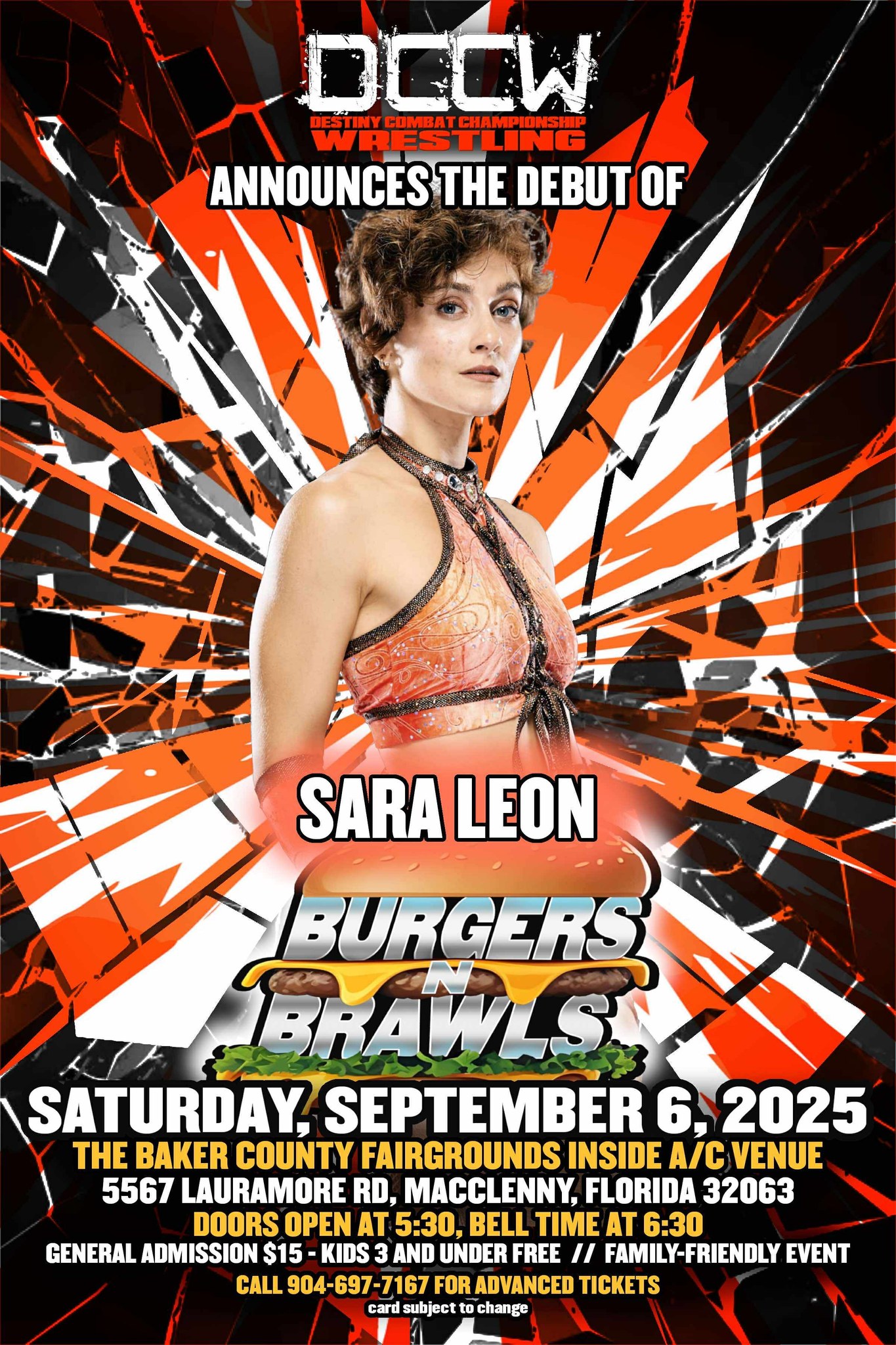 DCCW - 🔥 DCCW Wrestling Inc DCCW Wrestling presents Burgers N Brawls ...