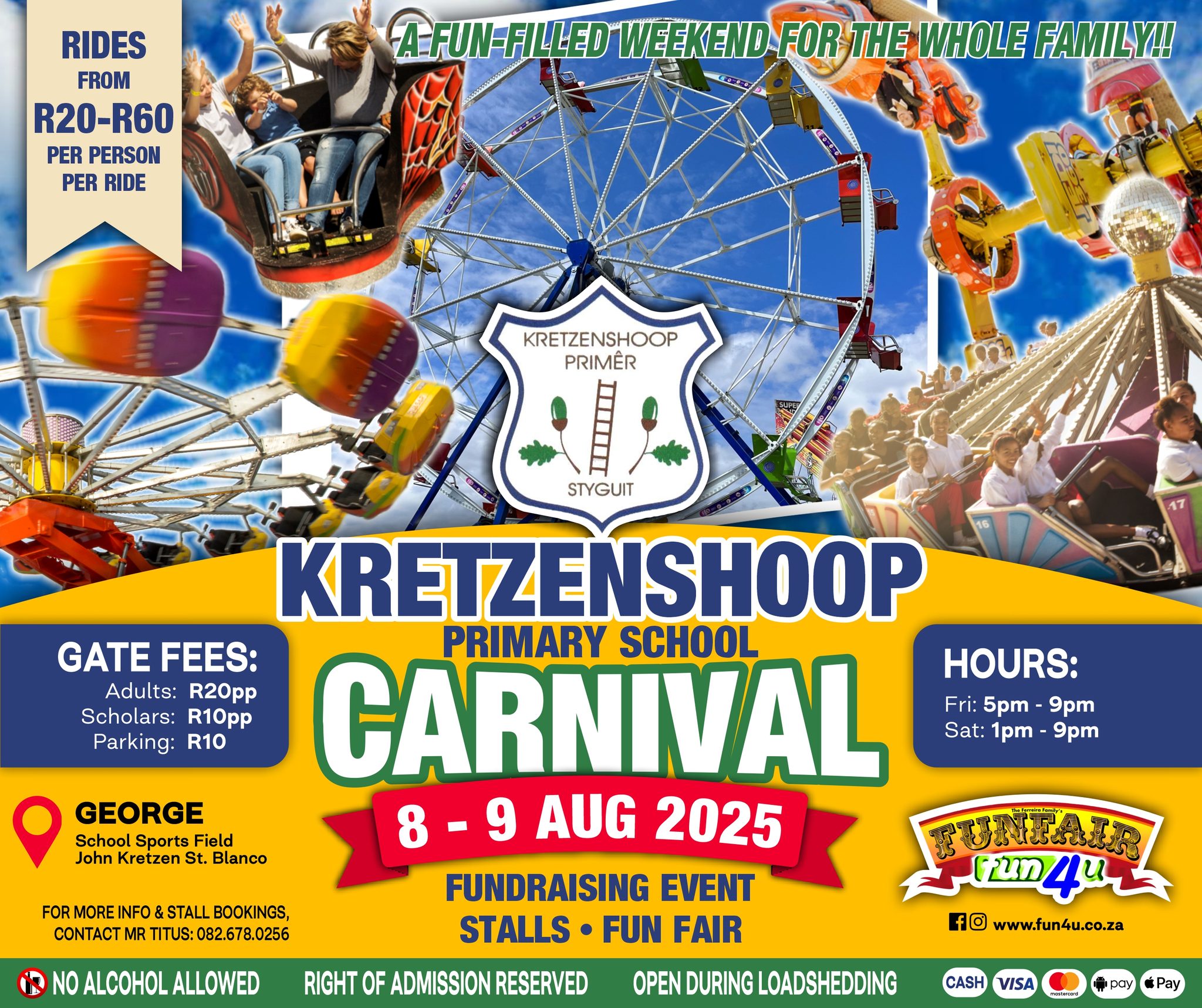 Fun4u FunFair - GEORGE, catch us from 8 - 9 Aug 2025 for... | Facebook