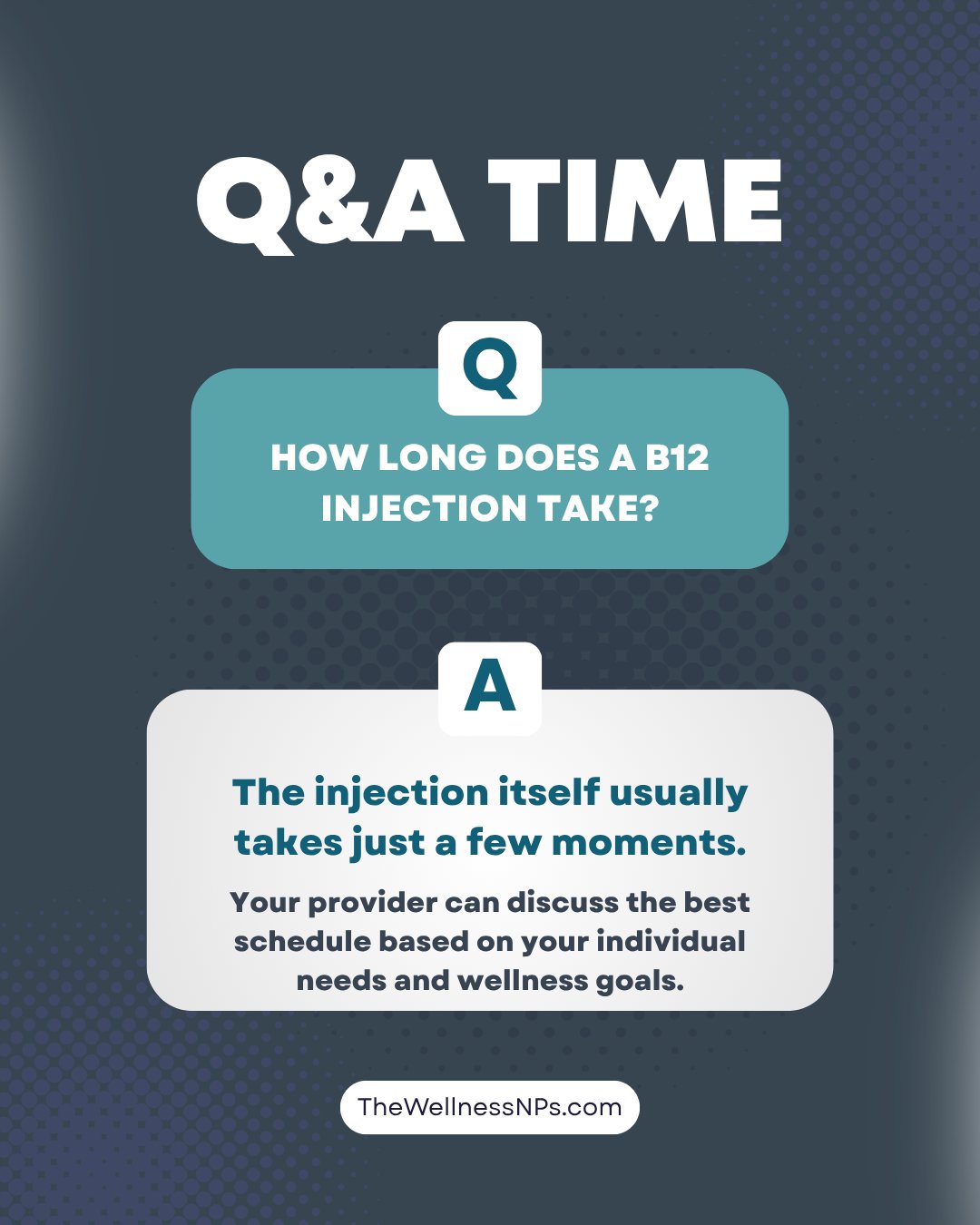 Quick vitamin B12 injections for energy and wellness
