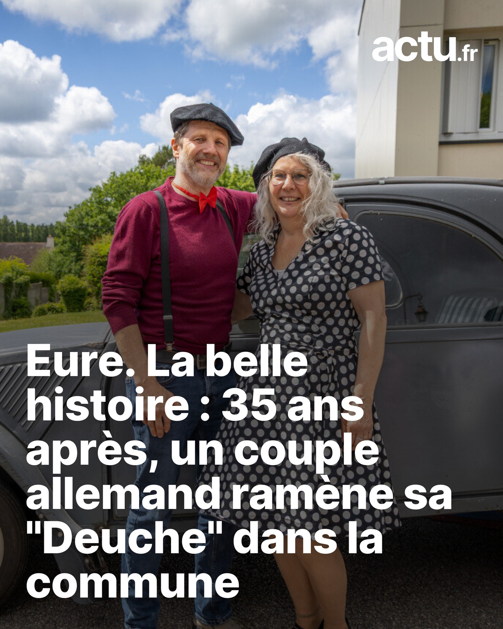 Eure. La belle histoire : 35 ans après, un couple allemand ramène