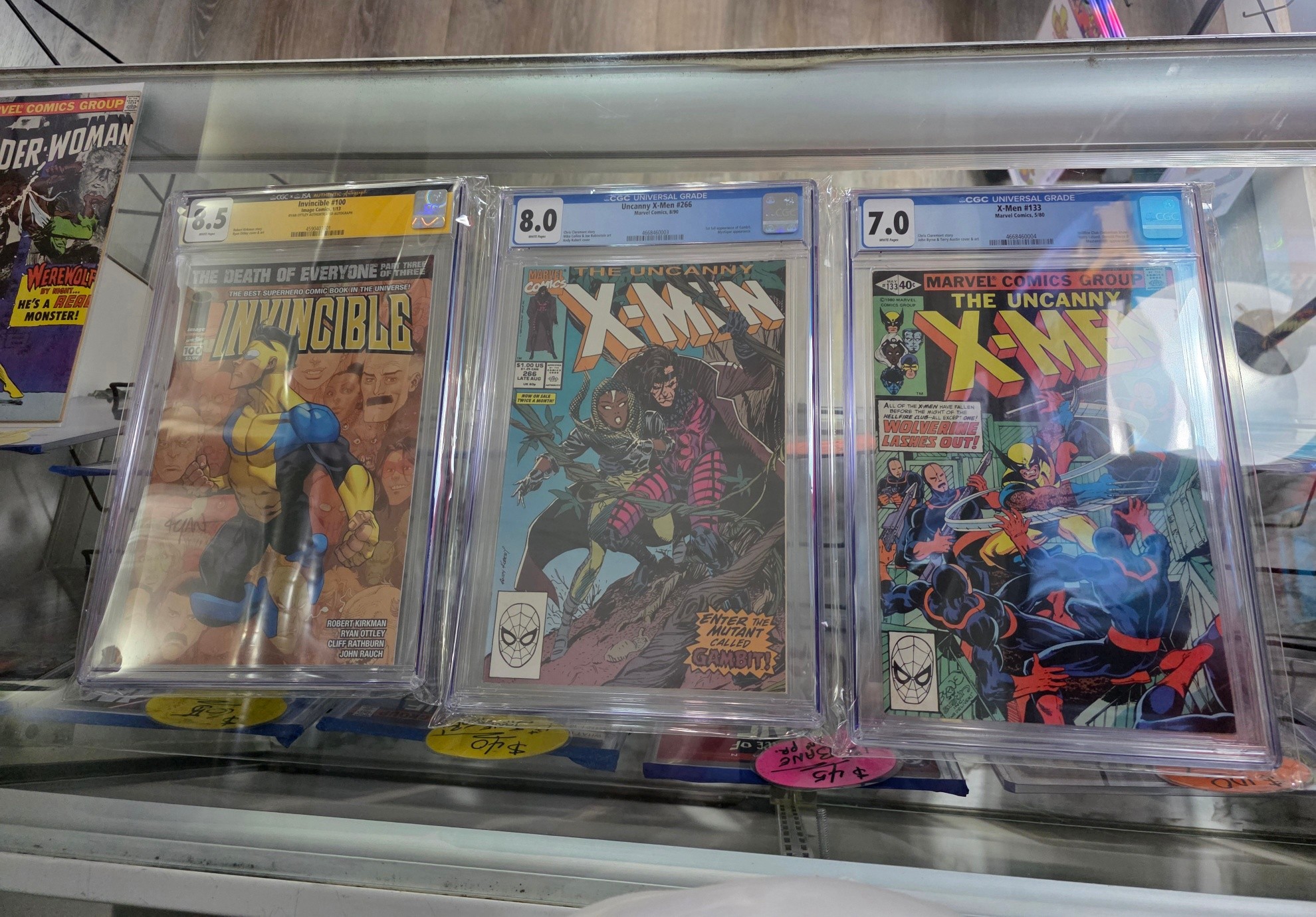 X-Men comic book slabs for sale