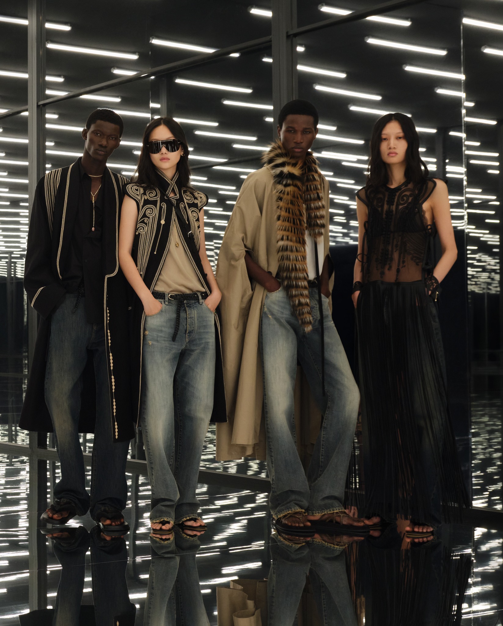 Fendi - Pastel tones dialogue with the skin and touches of black