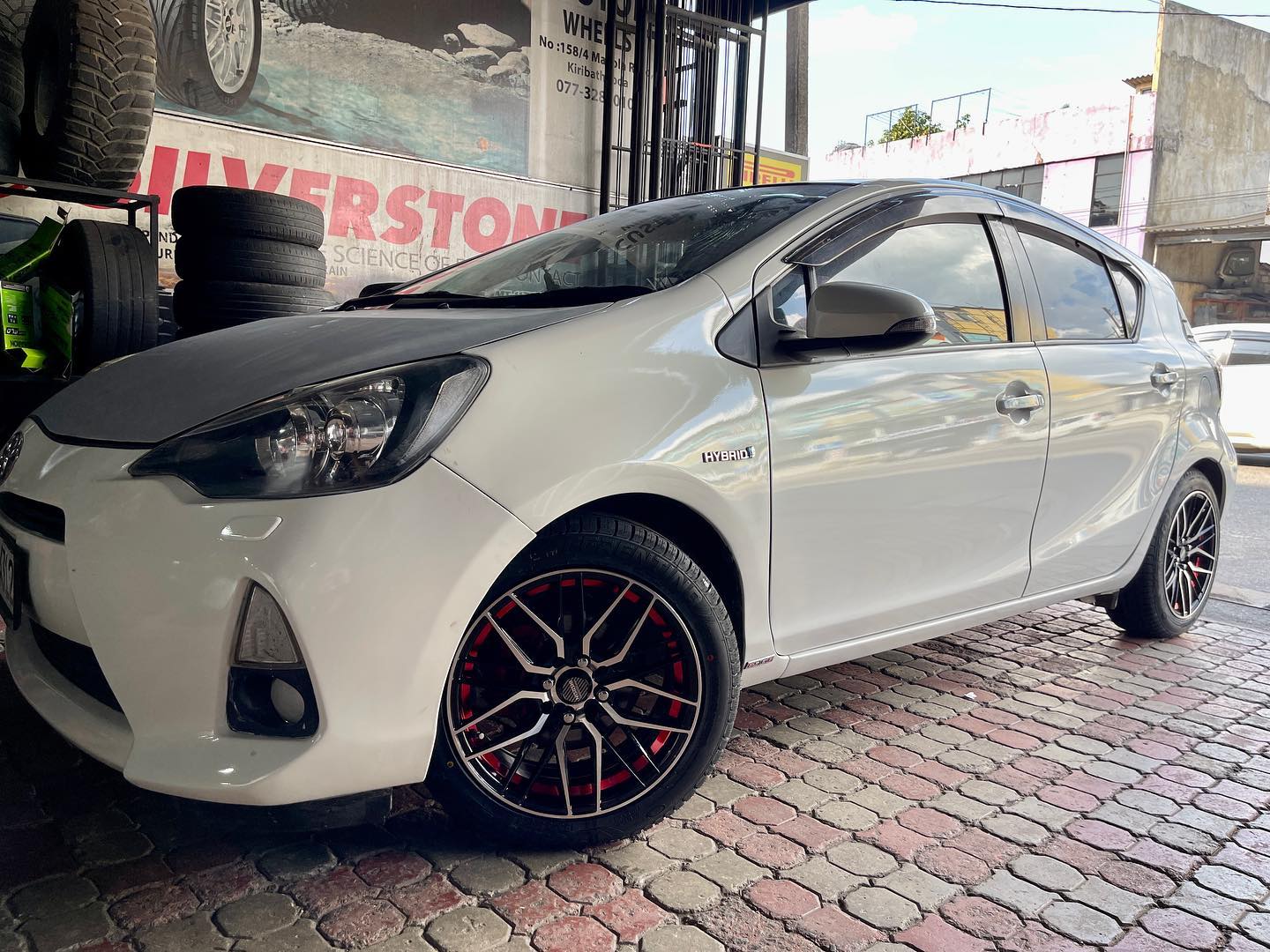 Custom Wheels - Toyota Aqua fitted with 16” Alloywheels&...