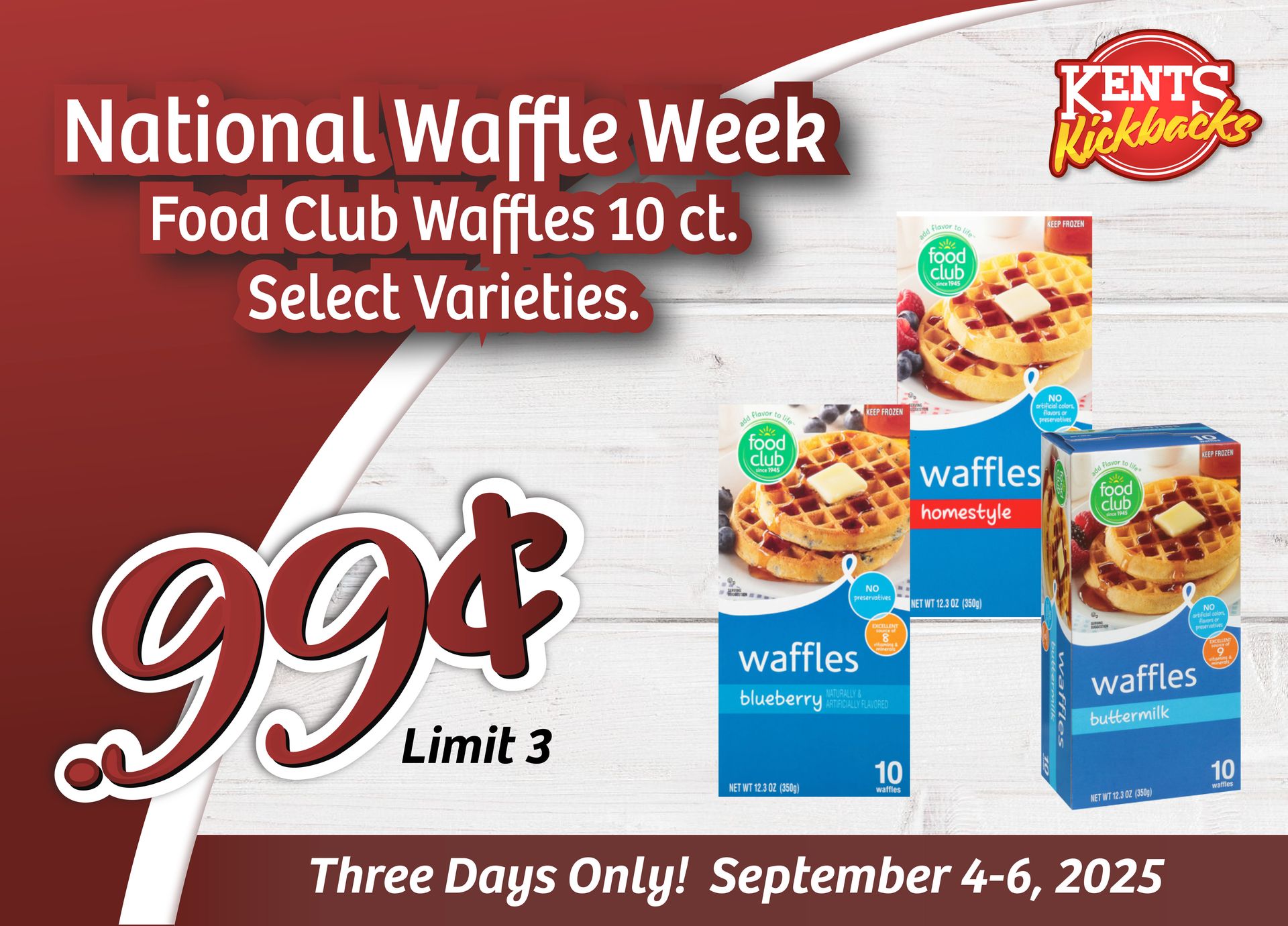 Kent's Market - 🥞 It’s National Waffle Week! 🥞... | Facebook