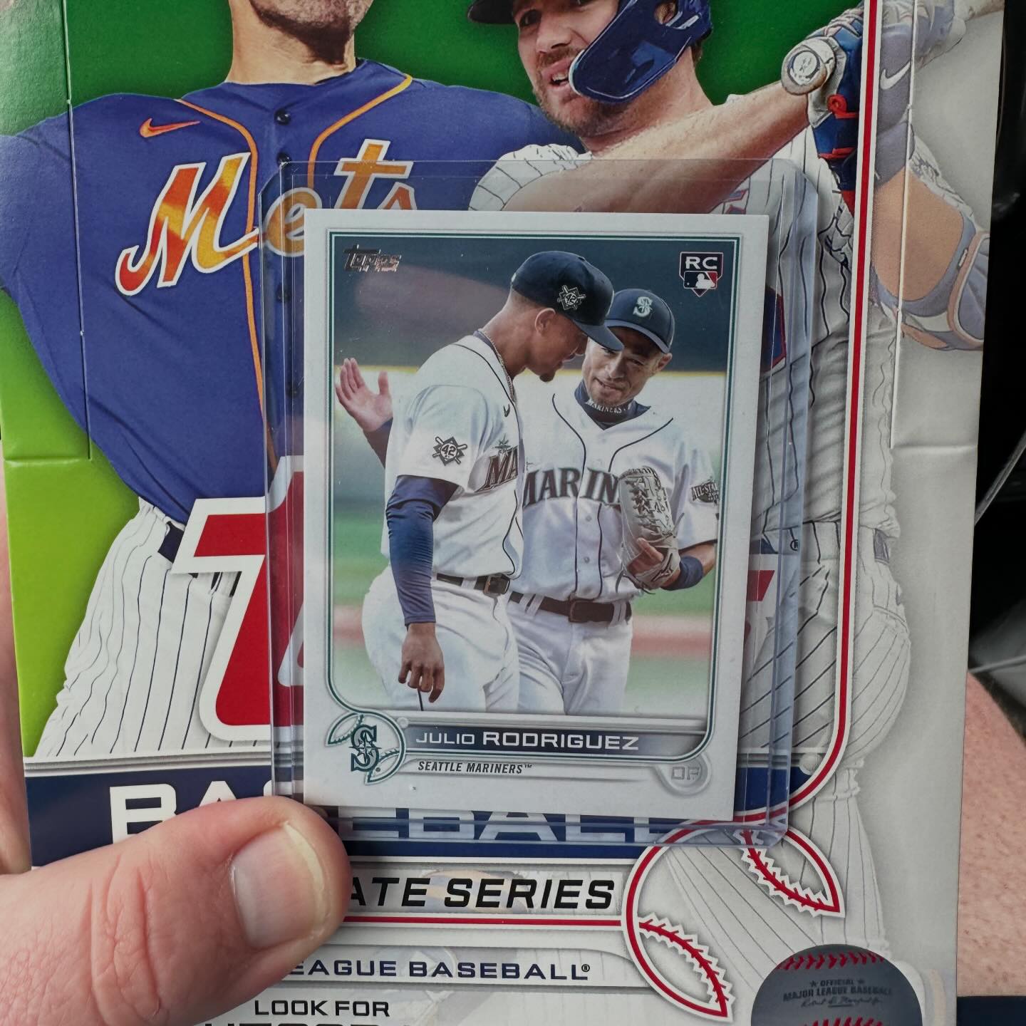 SSP of Julio Rodriguez out of 2022 Topps Update hobby box pulled 