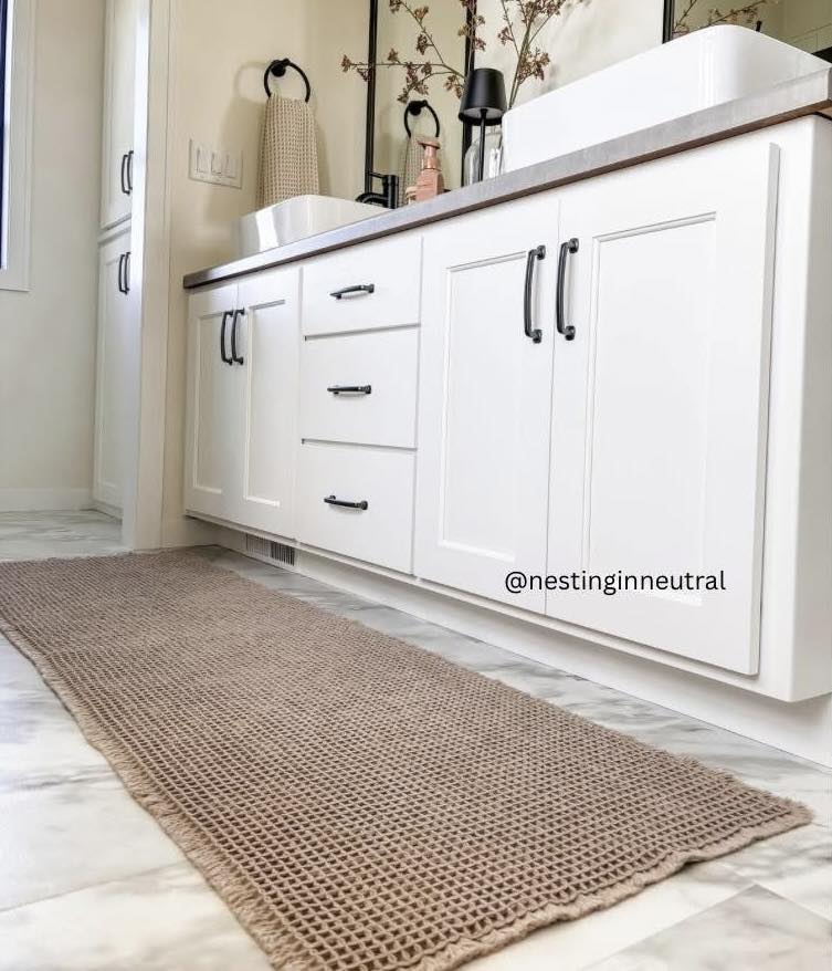 These waffle knit rugs are a GAME... - Nesting in Neutral | Facebook