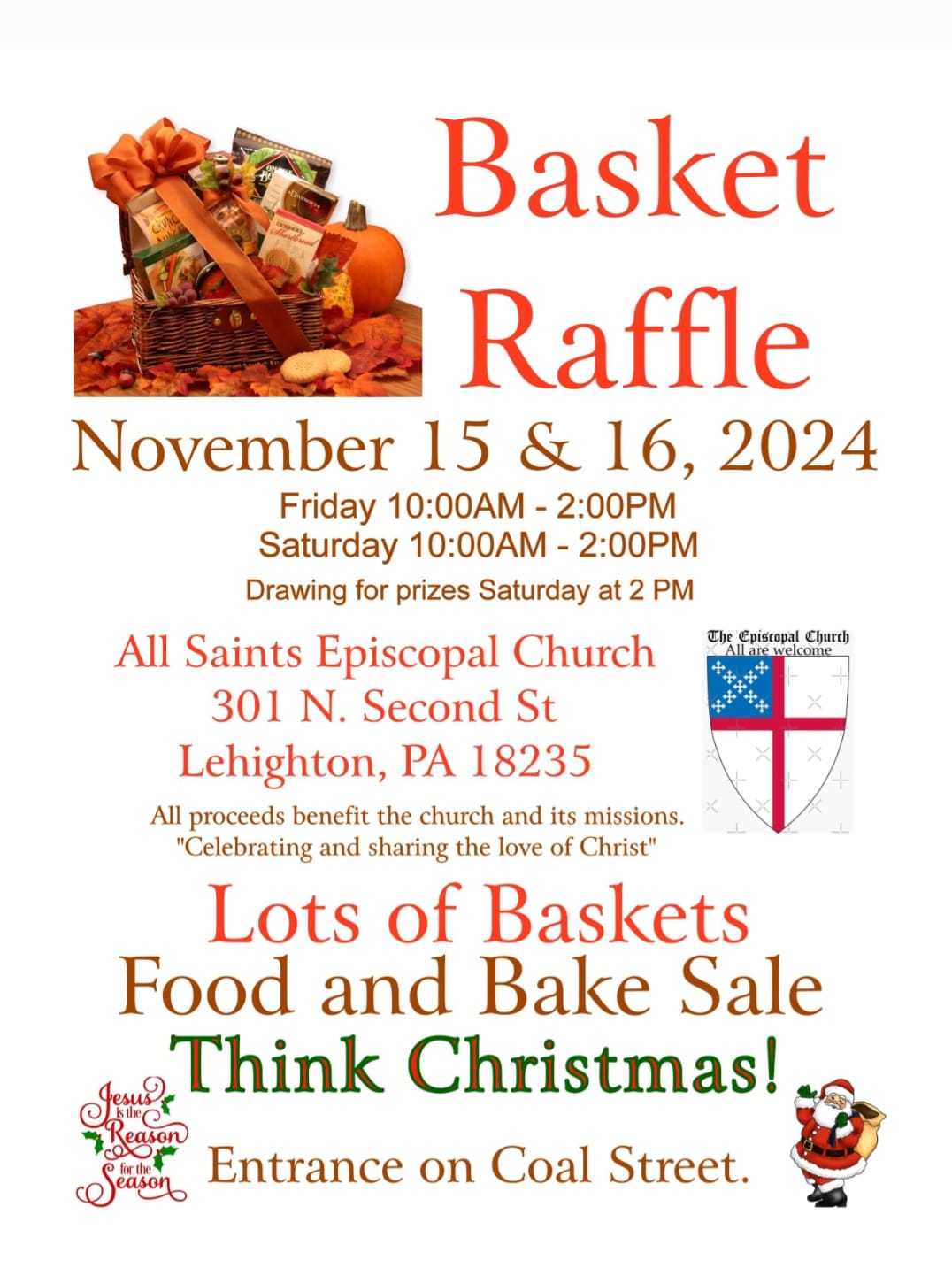 Fall Basket Raffle & Bake Sale