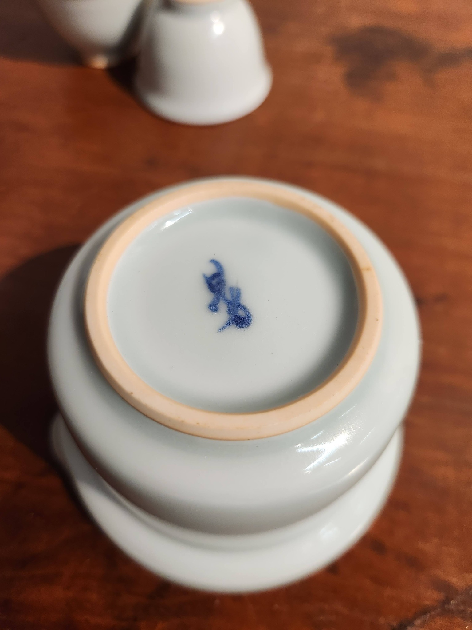 日本无想窑大前芳春作青瓷茶具一套RM260