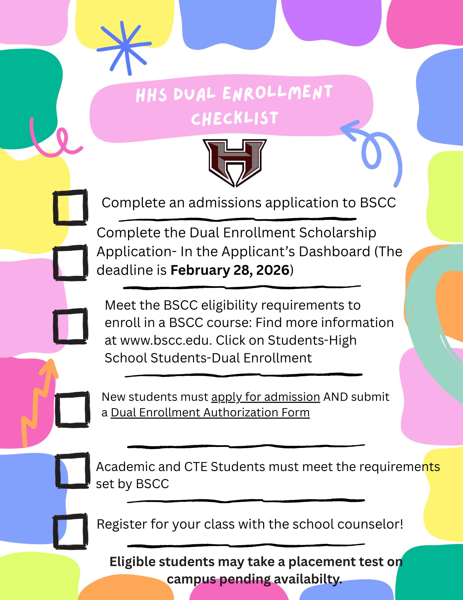 The 2026-2027 Summer Honors/Dual... - Hubbertville School | Facebook