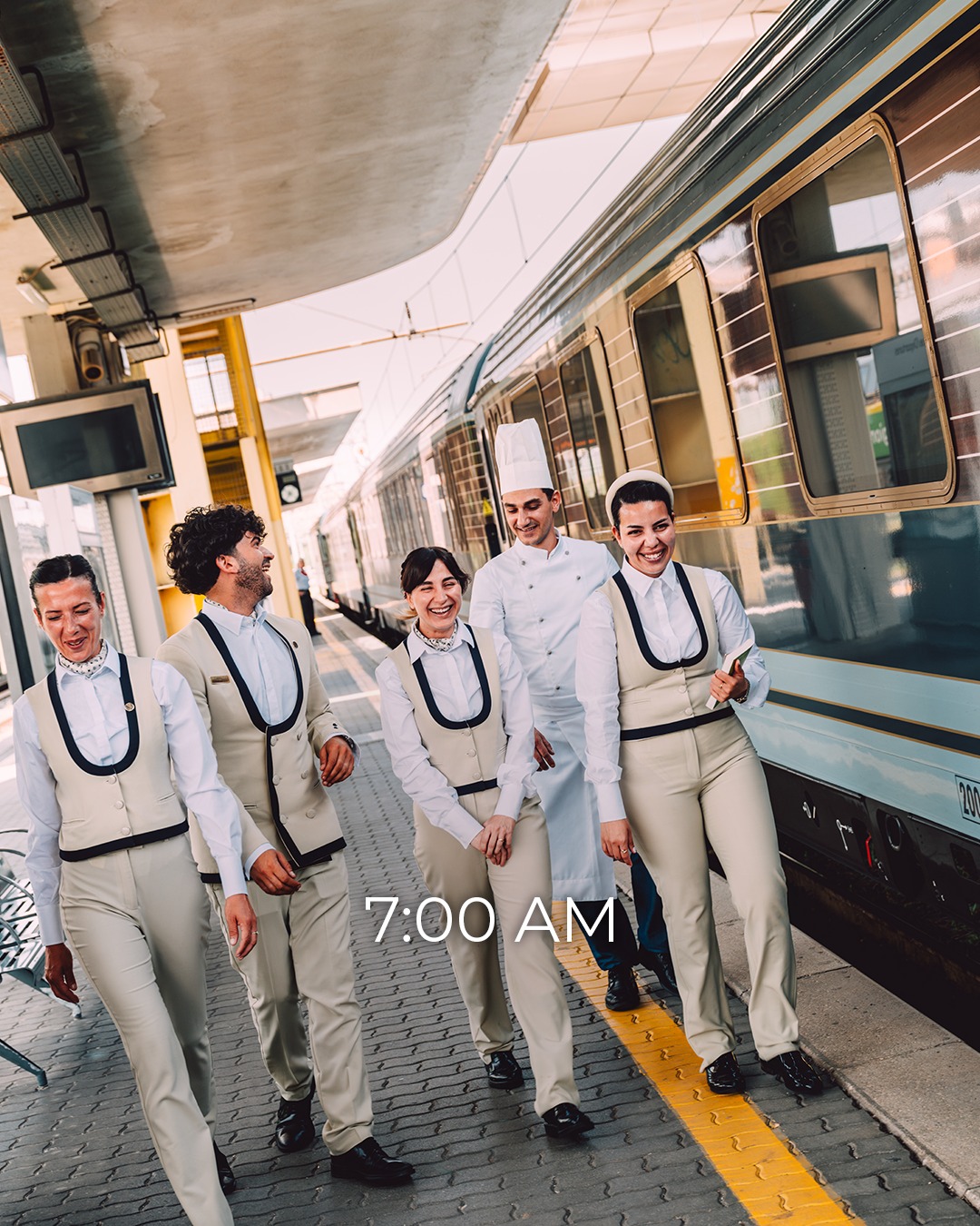 As the sun sets over Istanbul, La Dolce Vita Orient Express sets