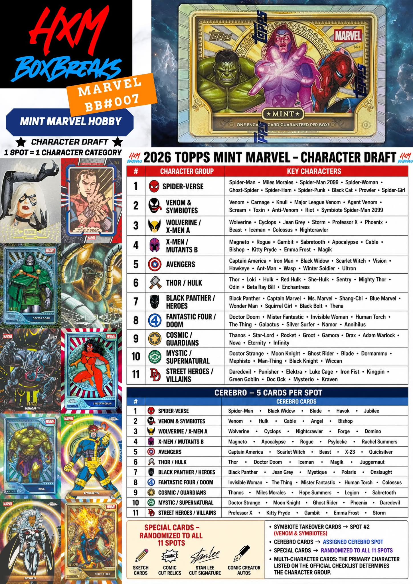Marvel themed short box available at Scratch N' Spin