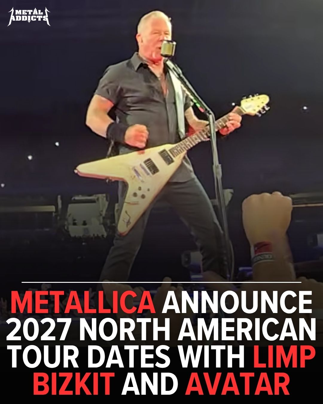 ICYMI: METALLICA Announce 2027 North American Tour Dates With LIMP