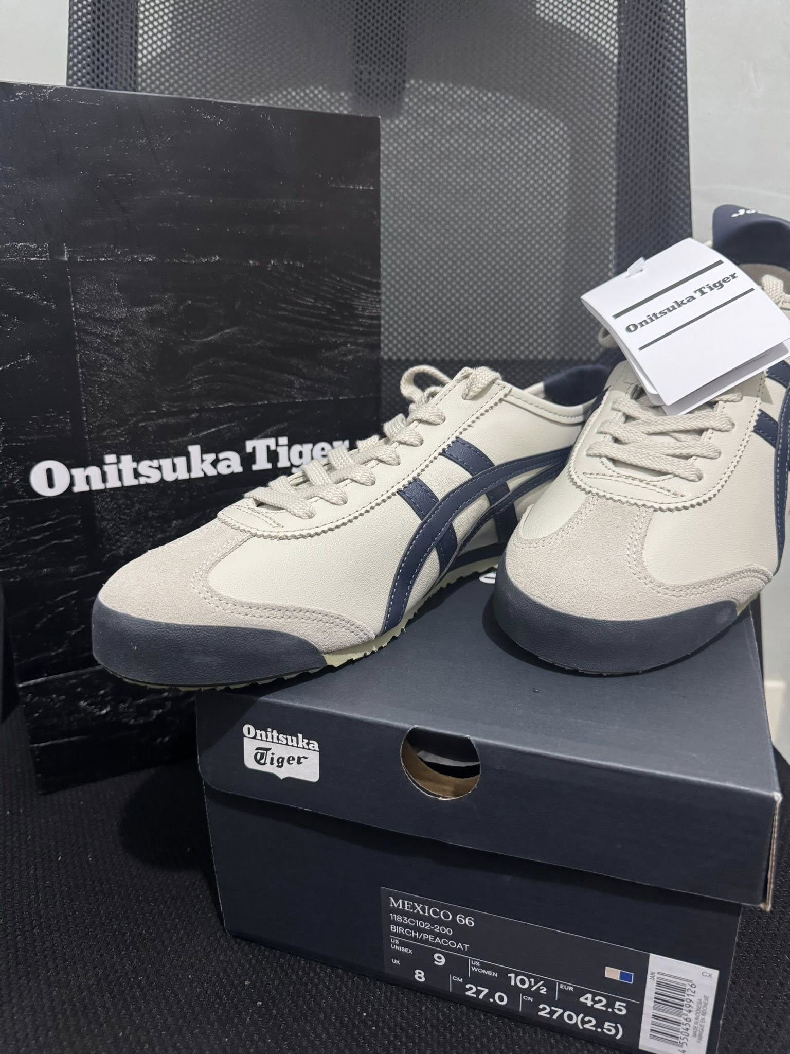 Onitsuka Tiger Mexico 66, Birch Peacoat / Birch Indian Ink (BNEW 