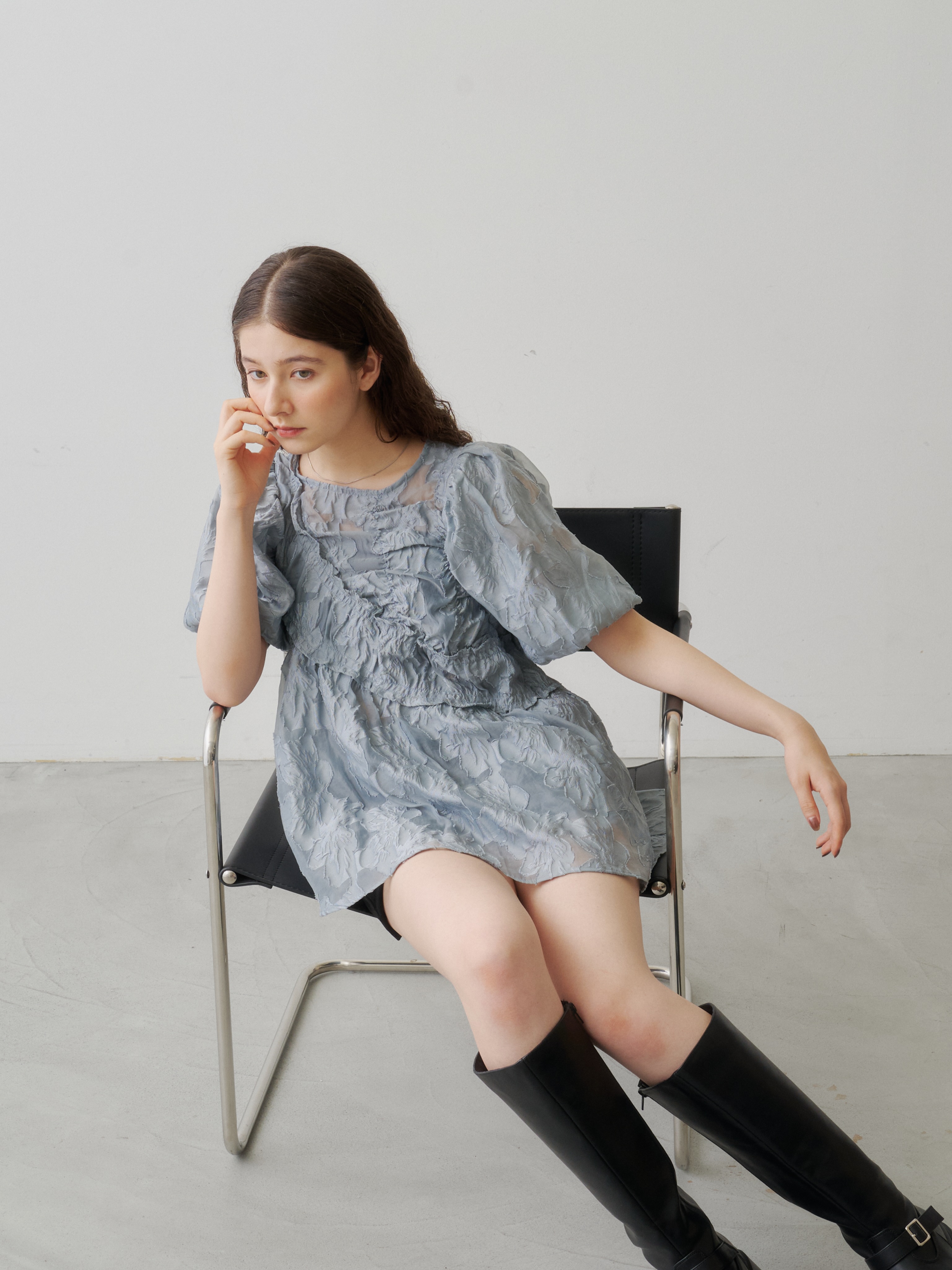 pick up item】 フリルサッシュチュニック ¥8,250 color: ivory 