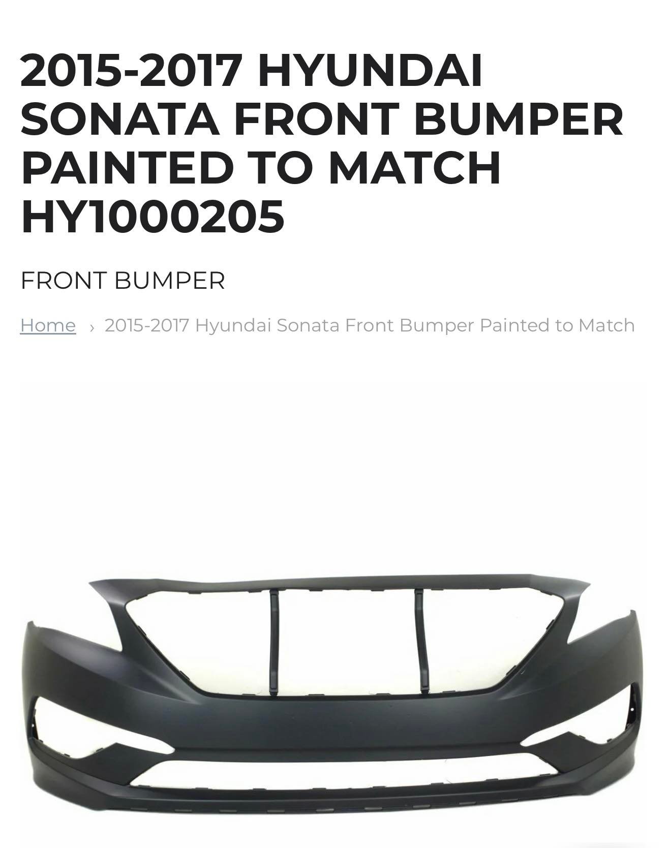 DriftX Performance, 3PCS Front Bumper Body Kit Spoiler Lip Compatible with 2015-2017 Hyundai Sonata + 6PCS Side Skirt Extensions Splitters Diffuser 86 x 4 (Painted Black