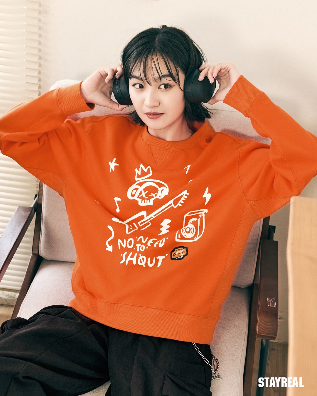 x 全新☆STAYREAL 怪獸花鳥風月L寸短T☆附徽章 CROXXBONES