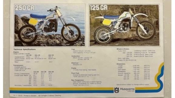 1983 Husqvarna 250 CR dirt bike review